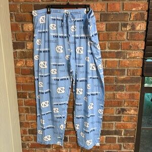 Carolina Tar Heels mens sleepwear lounge pants blue 2XL